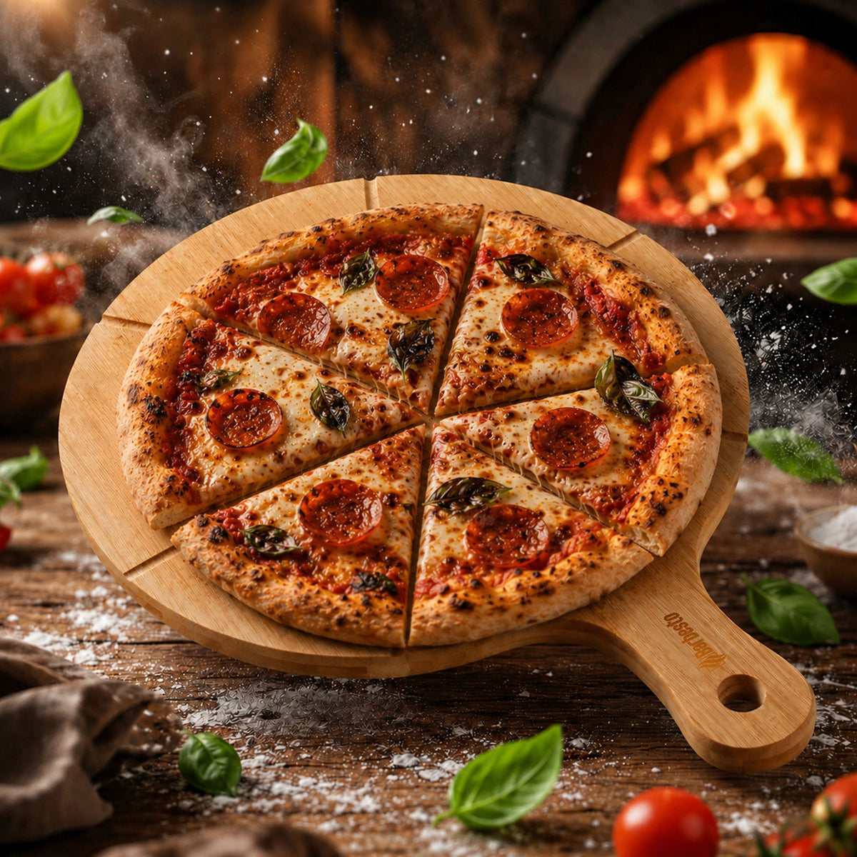 6-pack pizzabrädor Todi bambu