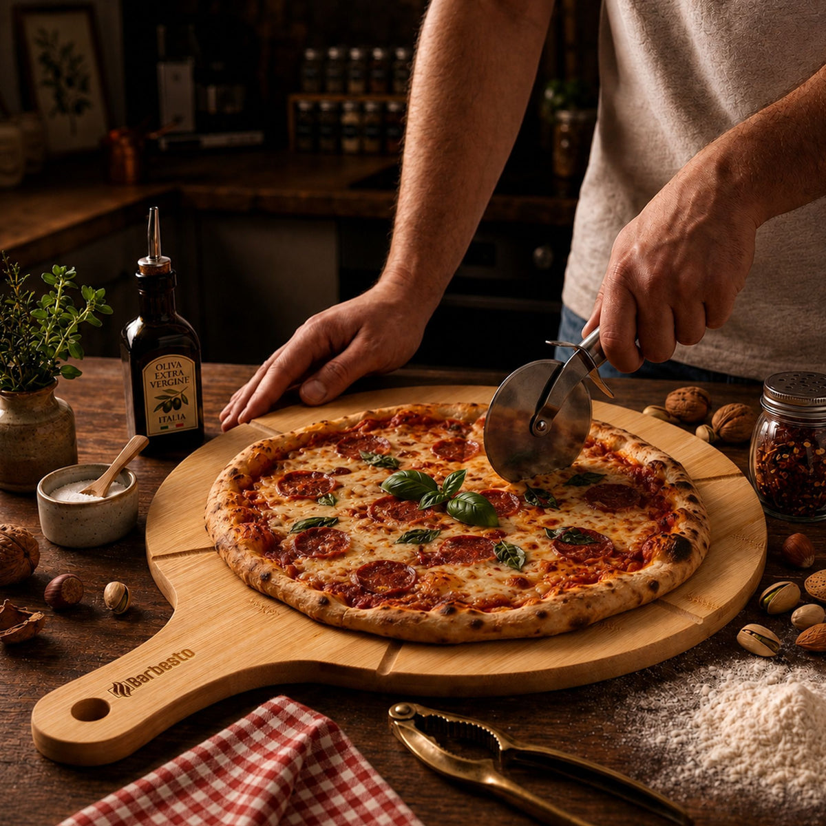 6-pack pizzabrädor Todi bambu