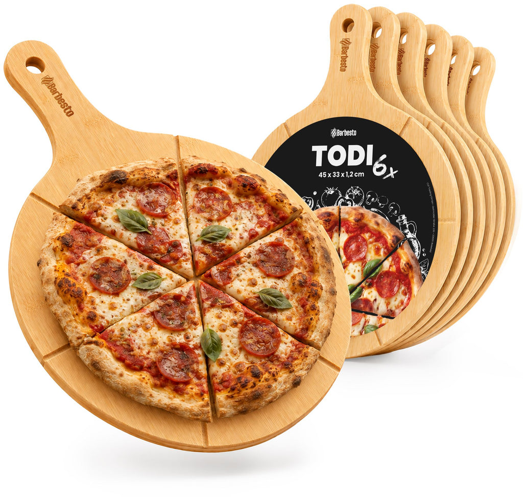 6-pack pizzabrädor Todi bambu