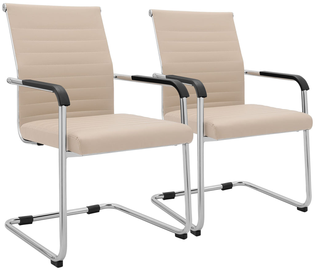 2-pack fribärande stol Hakon läderlook