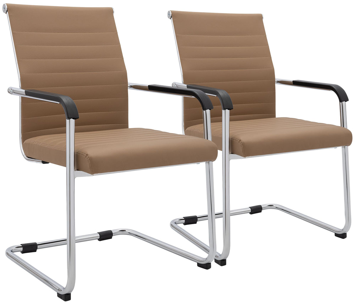 2-pack fribärande stol Hakon läderlook