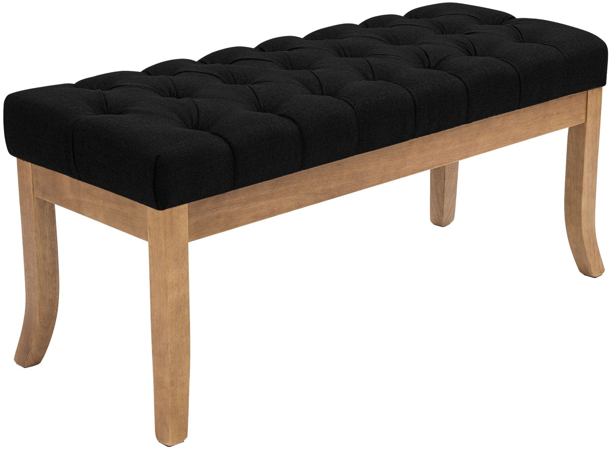 Sittbänk Ramses tyg med ljust träram
