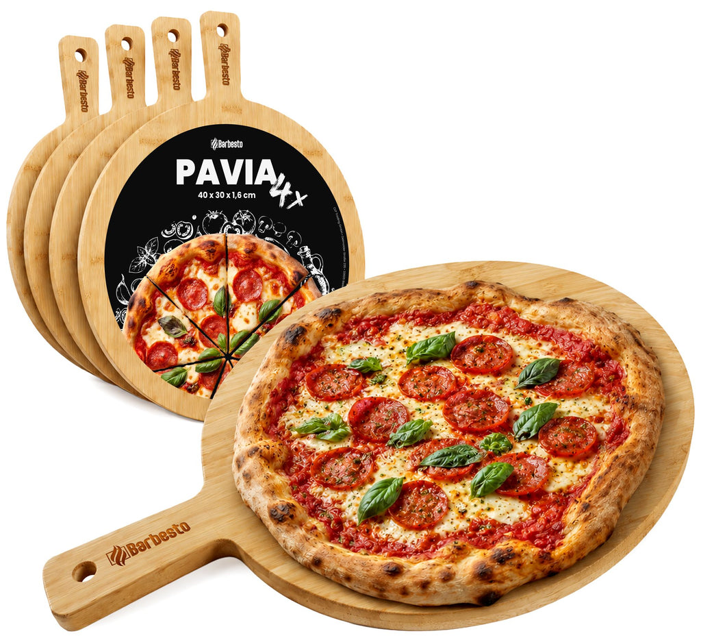 4-pack pizzabrädor Pavia bambu